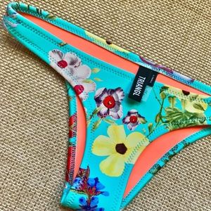 Triangl Floral Neoprene Cheeky Bottom